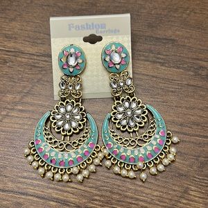 Hand painted earrings.